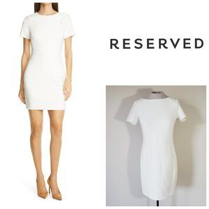 RESERVED White Sheath Dress